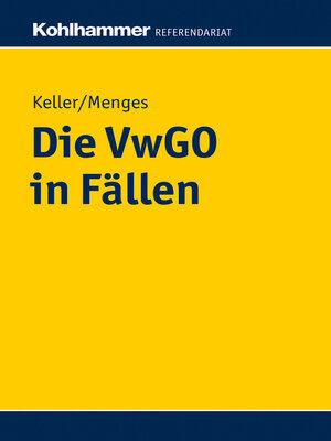 cover image of Die VwGO in Fällen